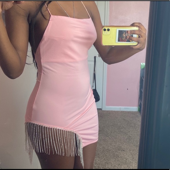 Pink Rhinestone Dress - Picture 3 of 4